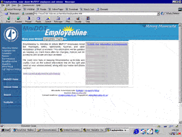 Graphic of Employeeline Web page