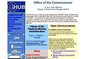  Commissioner's page