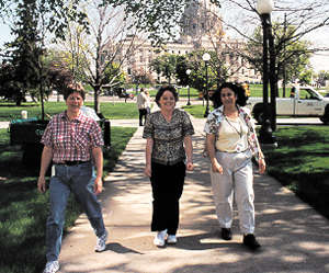 3 women walking
