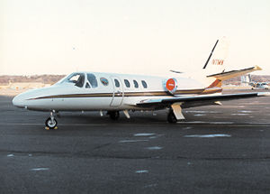 Cessna Citation on runway