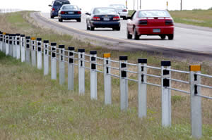 3-cable median barrier