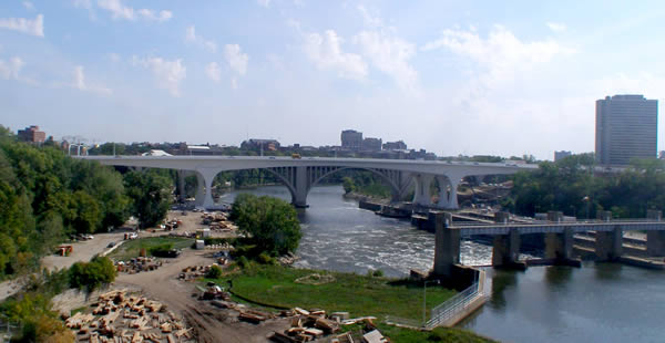 I-35W bridge over Mississippi