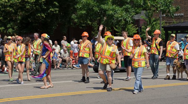 MnDOT employees in Pride Parade