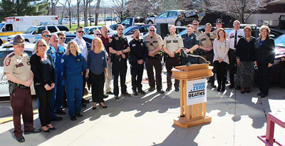Photo from Distracted Driving News Conference & Community Outreach Event. 