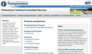 Graphic of the Consultant Services website .