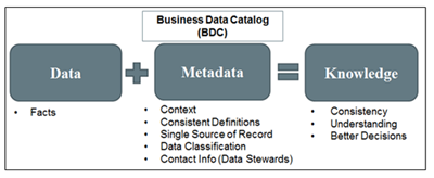 Graphic explaining Business Data Catalog.