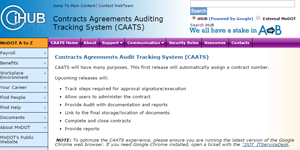 Graphic of CAATS website.