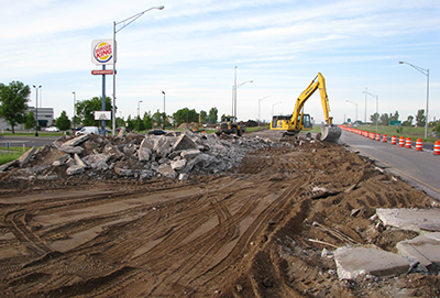 Photo of Hwy 75 project in Moorhead.