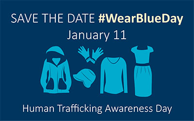 Graphic for Human Trafficking Awareness Day.