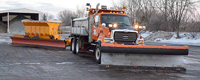 Photo of a MnDOT tow plow.