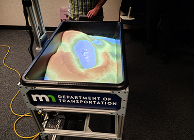 Photo: Augmented Reality Sandbox.