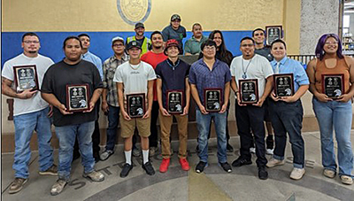 Photo: Graduates of Cement Mason Tribal Training.