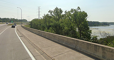 Photo of a road in a community.