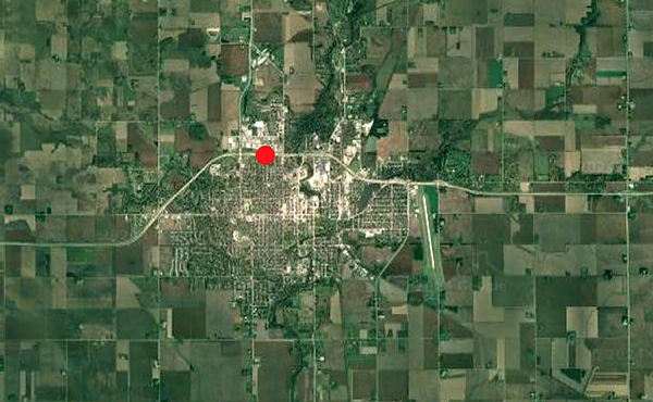 Aerial map photo.