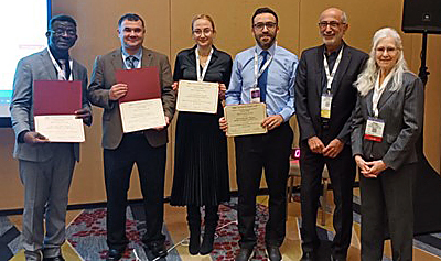 Photo: Bernard Izevbekhai, Bora Cetin, Ceren Aydin and Raul Velasquez.
